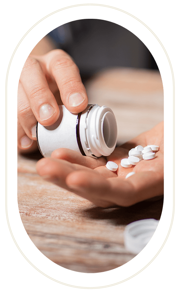 Psychiatric Medication Management-2 Dispensing medicine into hand